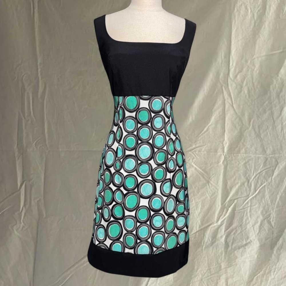 Retro Y2K Mini Dress Circle Print
